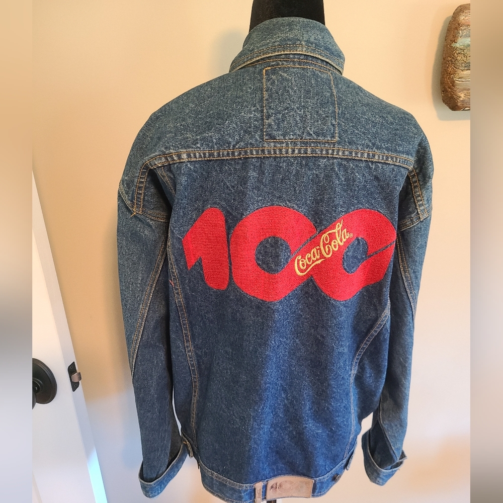 Vintage 100th Anniversary CocaCola Jean Jacket